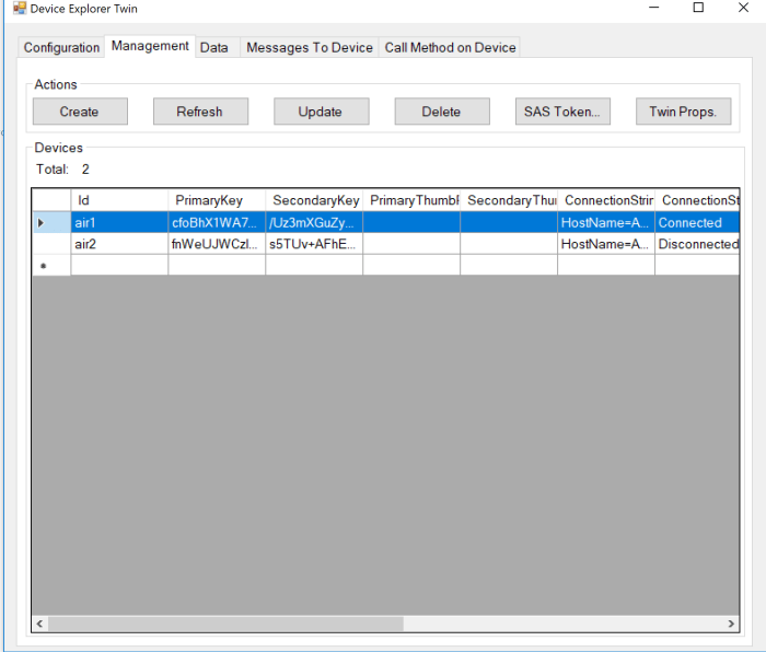 Azure IoT Air Quality Monitoring Device Explorer Devices