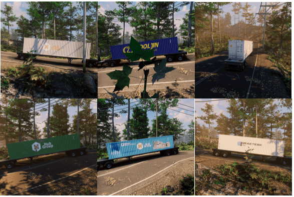 Examples of storage containers synthetically generated images