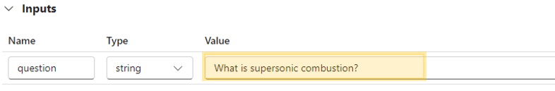 Azure Prompt Flow - Input update