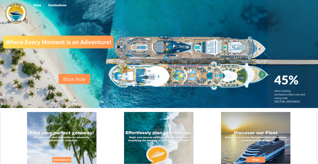 AI Travel Agent React JS Web Application